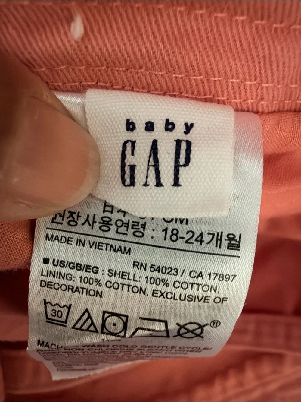 GAP Pink Kids Bucket Hat